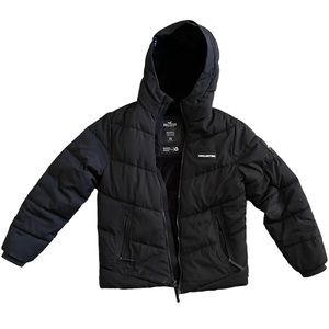 Mens XS Hollister Faux Fur-Lined Puffer Jacket